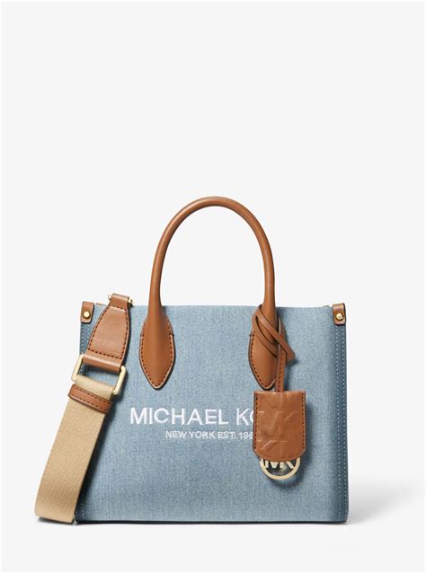 michael kors mirella small|mirella small denim crossbody bag.